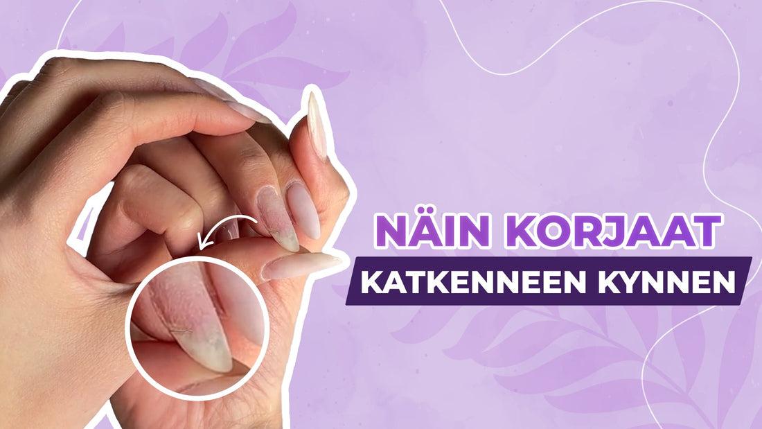 Näin korjaat katkenneen kynnen kotona – vaihe vaiheelta GLAMRDiPillä
