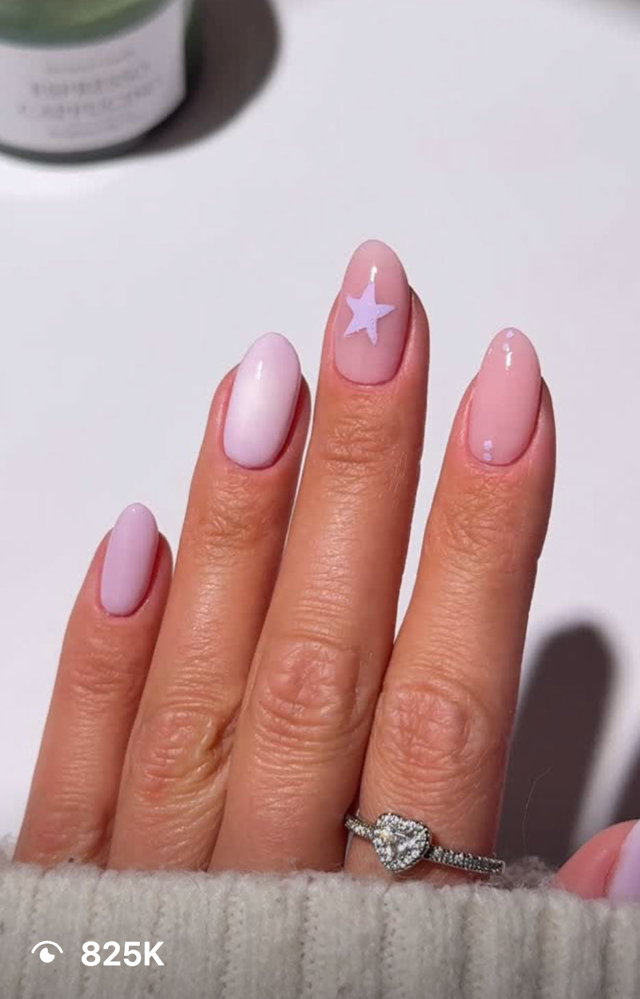 Pink star ombre